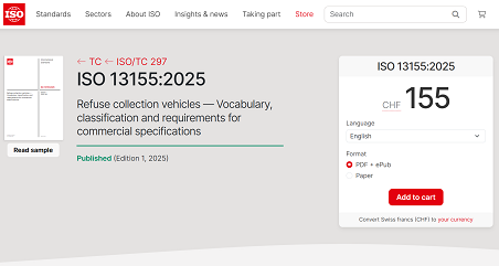 歷史性突破 | 盈峰環(huán)境主導(dǎo)！首個(gè)由中國(guó)企業(yè)牽頭編制的環(huán)衛(wèi)裝備ISO國(guó)際標(biāo)準(zhǔn)正式發(fā)布！